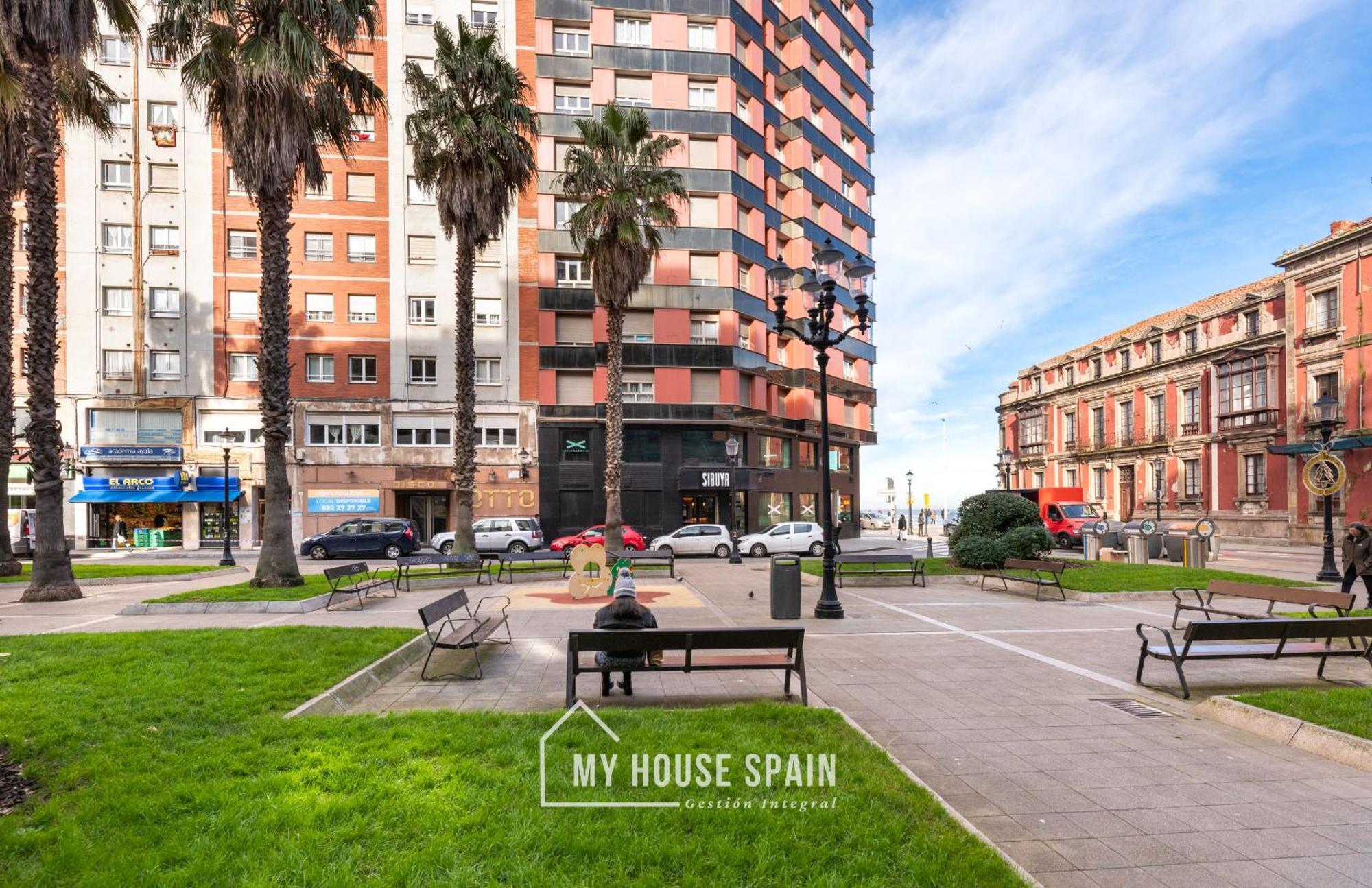 Myhousespain - Radiante Piso Junto A La Playa Gijón Esterno foto